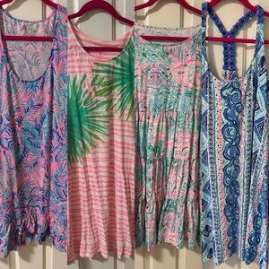4 Lilly Pulitzer dresses Size Large